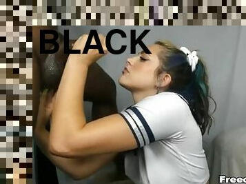 She Loves that Big Black Cock in Her Mouth