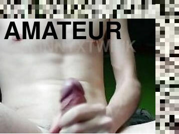 énorme, amateur, ejaculation-sur-le-corps, énorme-bite, gay, ejaculation, solo, minet, bite