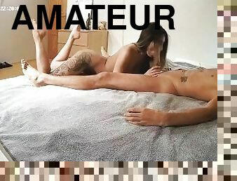 levrette, amateur, hardcore, maison, couple, européenne, pute, euro, chevauchement, action