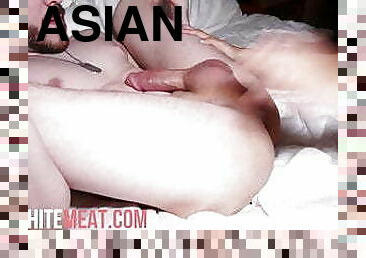 asiatisk, rumpe, store-pupper, pussy, blowjob, cumshot, interracial, tenåring, facial, amerikansk