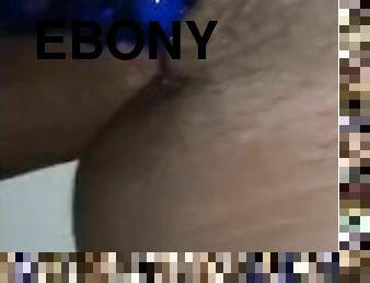 Ebony Anal! Big Dick in her ass, toy in pussy!