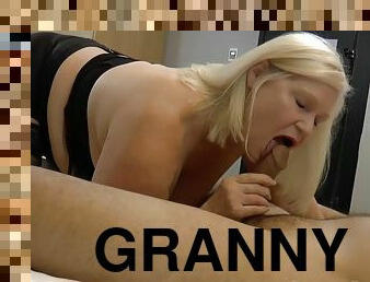 Big-titted Granny Sucking Black Penis And Gets Plowed - Hard Fuck
