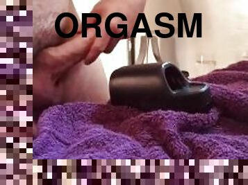 Solo male masturbation, arc wave draining me dry, air pleasure frenulum stimulation