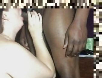 bbw allstar getting throatfucked by a black cock