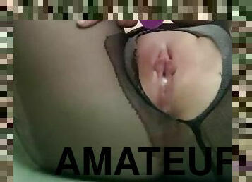 baignade, gros-nichons, collants, pisser, chatte-pussy, giclée, amateur, ejaculation-sur-le-corps, jouet, culotte