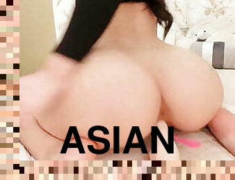asiatique, cul, gros-nichons, anal, ejaculation-sur-le-corps, énorme-bite, double, naturel, chevauchement, parfait
