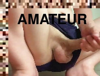 asiatique, masturbation, amateur, énorme-bite, japonais, sperme, lutte, solo, bite