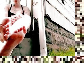 Trans Boy's Big Dirty Feet Worship Solo