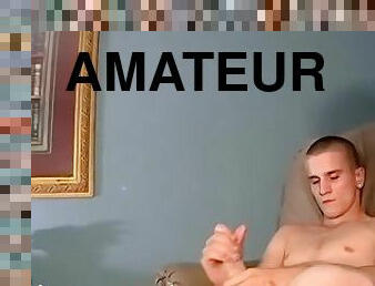 masturbation, amateur, ejaculation-sur-le-corps, énorme-bite, gay, secousses, solo, fumer, bite