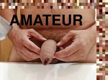 baignade, masturbation, amateur, maison, horny, solo