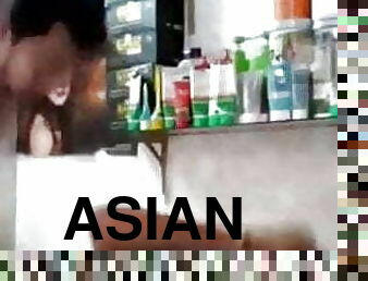 asiático, gay, paja, masaje