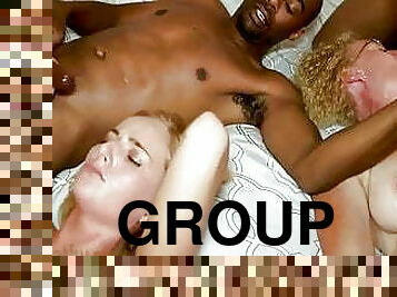 velho, swingers, interracial, penetração-de-braço, preto, sexo-em-grupo, mais-velho, pénis