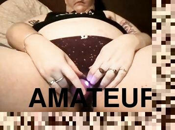 masturbation, orgasme, amateur, babes, jouet, belle-femme-ronde, webcam, solo, tatouage