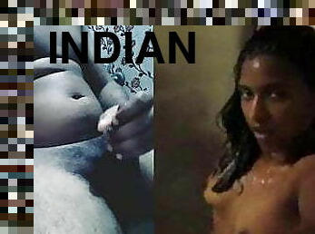 masturbation, orgasme, ejaculation-sur-le-corps, maison, branlette, indien, point-de-vue, horny, pute