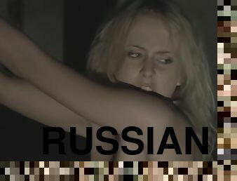 russe, ados, bdsm, sur-le-visage, blonde
