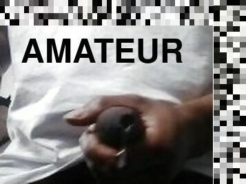 masturbation, amateur, mature, ejaculation-sur-le-corps, ébène, énorme-bite, secousses, solo, bite