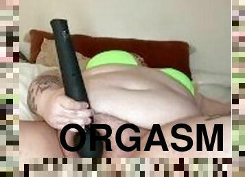 BBW masturbation with juicy orgasm