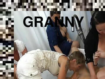 Nicol Mandorla In 4 Granny Milfs Blowjob And Sex And One Guy In Bathroom Sex