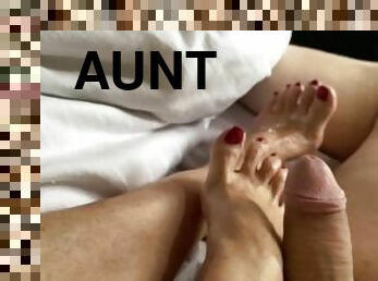 masturbation, amateur, mature, ejaculation-sur-le-corps, belle-femme-ronde, pieds, point-de-vue, tante, ejaculation, fantaisie