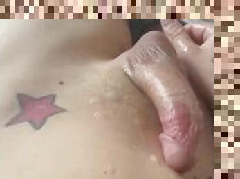 énorme, masturbation, amateur, jouet, travesti, point-de-vue, ejaculation, douce, solo