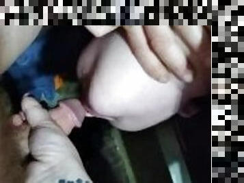 Pregnant Fiancé Deepthroats Cock while Upside Down