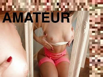 cul, gros-nichons, vieux, amateur, ados, culotte, lingerie, plus-agée, fétiche, solo