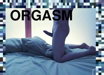 Hard and Fast Orgasm - Pillow Creampie