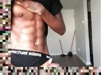 Hot Black Guy Takes Off His Clothes & Jerks Off His Thick BBC! ONLYFANS: BIGPIMPINDON