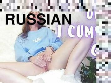 a Cute Russian Schoolgirl for the first time in her life starred in a Solo Video and Finish