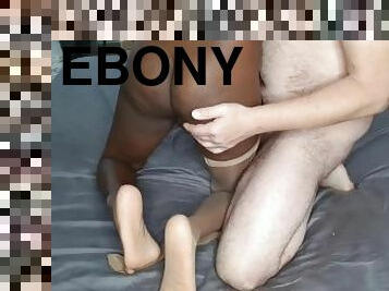 Fucking my Ebony and cum on her