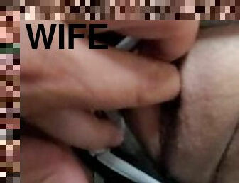Wife squirts outside