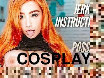 Kim possible cosplay giving the hottest jerk off instructions, JOI, to you, sucking your dick!!!!