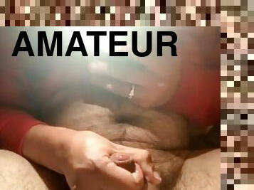 Jerking off to porn and cumming