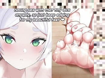 pieds, point-de-vue, anime, hentai, fétiche, humiliation, femme-dominatrice, bite