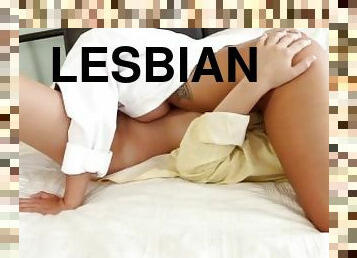 Two Lesbians In Bed Means Sexy Time