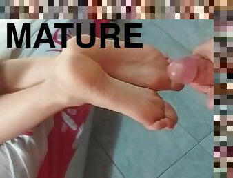 amateur, mature, ejaculation-sur-le-corps, ados, pieds, ejaculation, blonde, pute, fétiche, dure