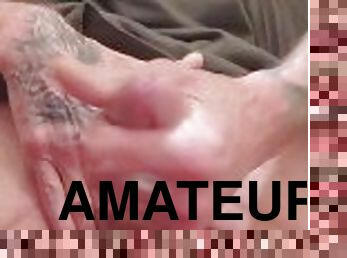 masturbation, amateur, mature, ejaculation-sur-le-corps, énorme-bite, secousses, point-de-vue, solo, bite