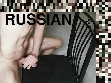 Best Russian Solo guy jerks off his big cock and wants to fuck you