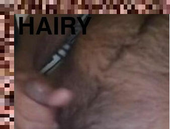 Hairy Daddy cums a lot of sperm!