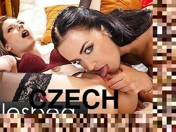 Lesbea Big ass Czech Zuzu Sweet pussy eating orgasm with Romanian babe