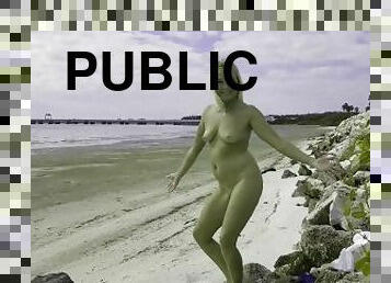 Flashing Pussy and Getting Completely Naked in Public