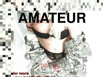 armee, transsexueller, dilettant, junge, homosexuell, latina, beule, tracht, winzig, glied