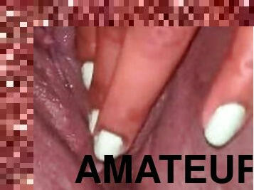 masturbaatio, pillu-pussy, amatööri, eebenpuinen, suloinen, soolo