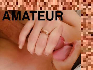 masturbation, amateur, milf, couple, ejaculation, par-voie-orale