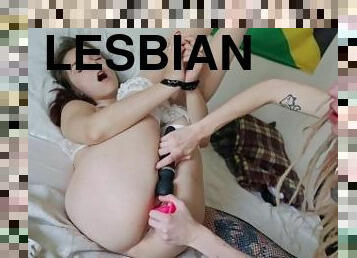 orgasm, student, brudar, lesbisk, leksak, bdsm, fingerknull, blond, fetisch, bondage