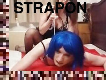 strap-on, anal, bdsm, slav, slyna, bondage, älskarinna, dominans, femdom