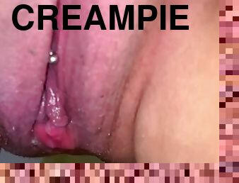 paks, tussu, naine, amatöör, milf, creampie, bbw, vannituba, augustatud