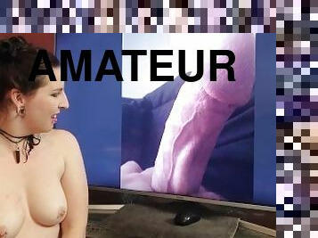 amateur, babes, maison, fétiche, bite, petits-seins