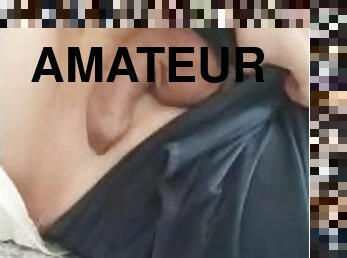 amateur, énorme-bite, branlette, solo, bite, clignotant