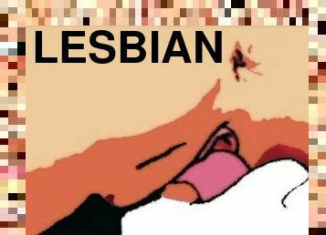 cona-pussy, amador, lésbicas, anime, hentai